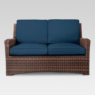 Halsted Wicker Patio Loveseat - Threshold™