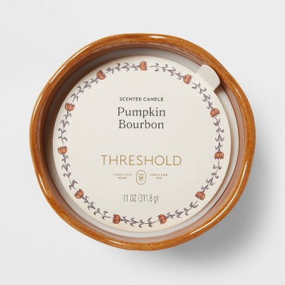 Lidded Glass Pumpkin Jar Candle - Threshold™