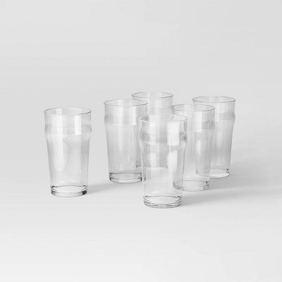 19oz 6pk Hutton Pint Glasses - Threshold™
