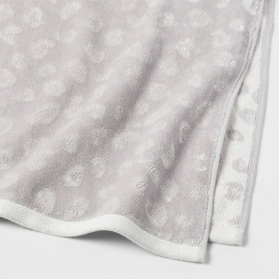 Leopard Reversible Towel Gray - Threshold™