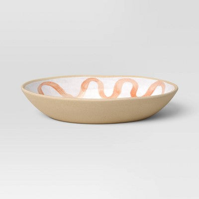 Coastal 40 Fl Oz Melamine Plastic Peach Ring Dinner Bowl Coral - Threshold™