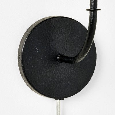 Wall Sconce With Green Pleated Plaid Shade - Threshold™ Designed With Studio McGee: Iron Body, Cotton-Polyester, ETL Listed