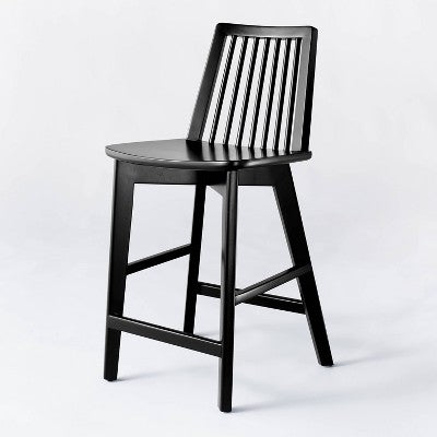 Linden Modified Windsor Wood Counter Height Barstool - Threshold™ Designed With Studio McGee