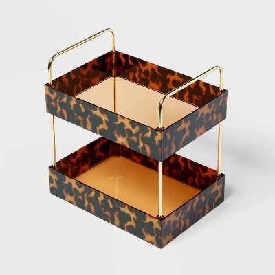 Leopard Print Tiered Tray - Threshold™