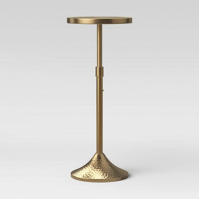Lasker Patina Brass Drink Table Brass - Threshold™