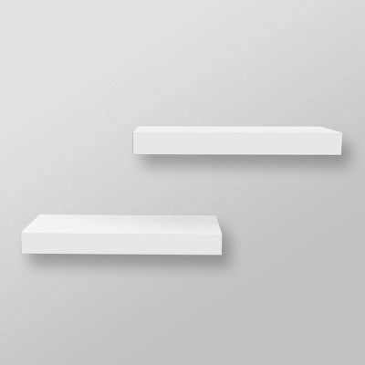 Set Of 2 16" Wood Ledge Wall Shelf - Threshold™