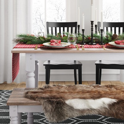 2pk Holden Slat Back Dining Chair Black - Threshold™