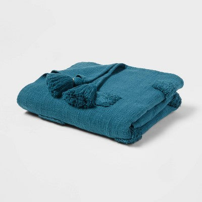60"x80" Global Tufted Throw Blanket With Tassels - Threshold™