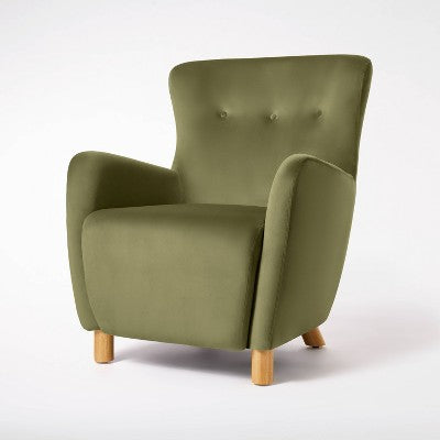 Kessler Wingback Accent Chair Velvet - Threshold™ Designed With Studio McGee