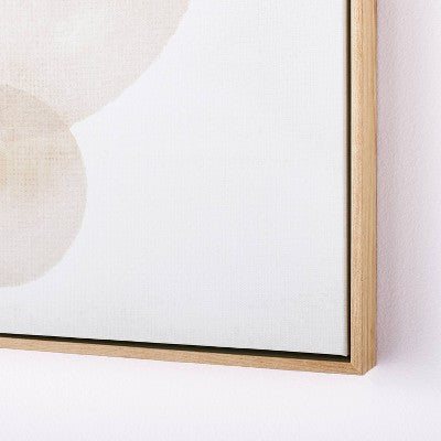 (Set Of 2) 20" X 24" Abstract Shapes Framed Canvas Brown - Threshold™ Designed With Studio McGee