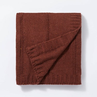 Woven Striped Knit Nep Throw Blanket - Threshold™ Designed With Studio McGee