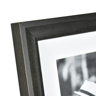 10.375" X 12.375" Matted To 8" X 10" Basic Foundational Frame Black - Threshold™