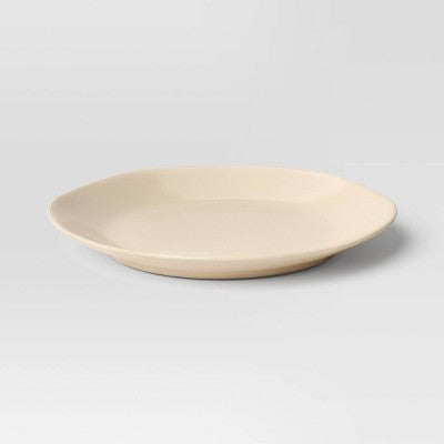 8.5" Stoneware Aralia Organic Coupe Salad Plate Beige - Threshold™