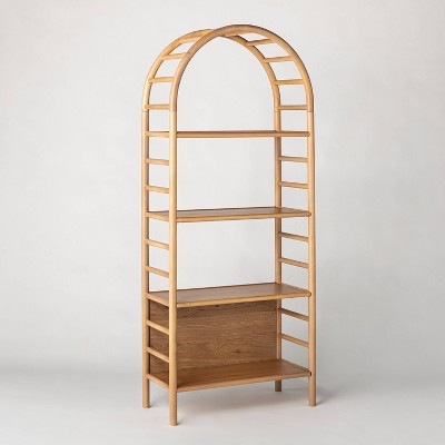 72" Holladay Curved Wooden Bookcase - Threshold™ Designed With Studio McGee