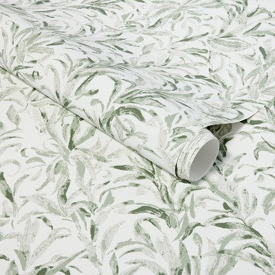 Branch Olive Green - Threshold™ Designed With Studio McGee: Removable Vinyl Wallpaper, Self-Adhesive, 198" X 20"