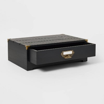 Monitor Stand Black Wood - Threshold™