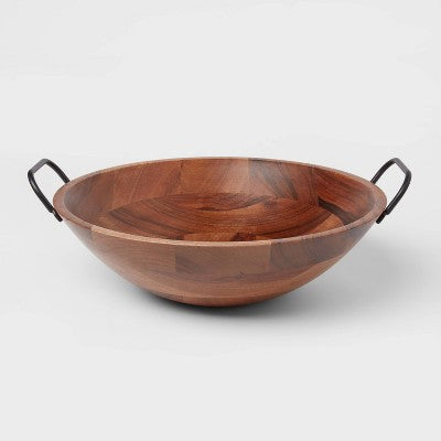 123oz Wood Serving Bowl Black - Threshold™