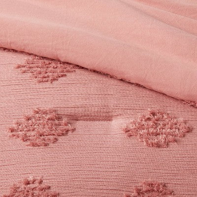 Tufted Diamond Crinkle Comforter & Sham Set - Threshold™