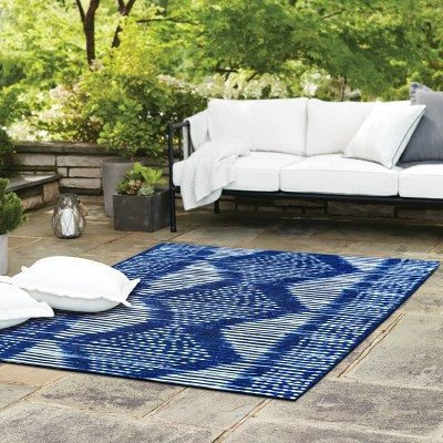 7' X 10' Outdoor Rug Indigo Dye - Threshold™
