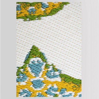 5' X 7' Sunshine Medallion Outdoor Rug Yellow - Threshold™