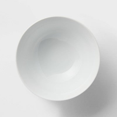 34oz Porcelain Noodle Bowl White - Threshold™: Microwave & Dishwasher Safe, Ramen & Soup Bowl, Traditional Dining