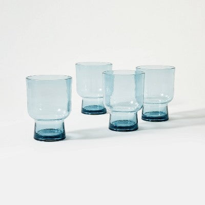 4pc 14oz Acrylic Tumblers Blue - Threshold™ Designed With Studio McGee: Drinkware, Dishwasher-Safe