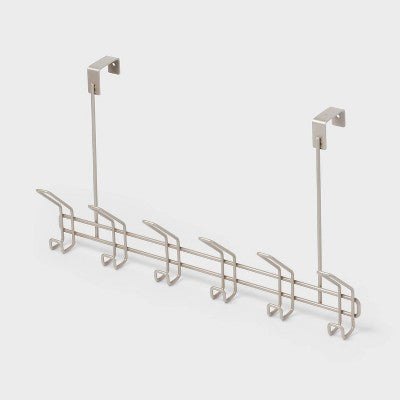 6 Over The Door Hook Silver - Threshold™