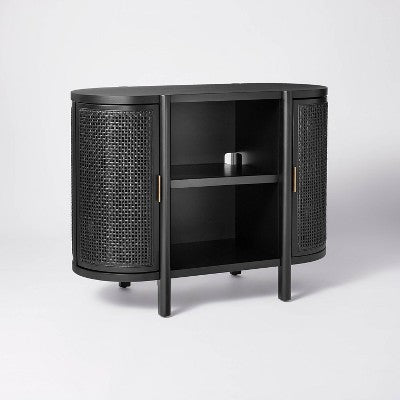 Portola Hills Caned Door Console With Shelves - Threshold™ Designed With Studio McGee