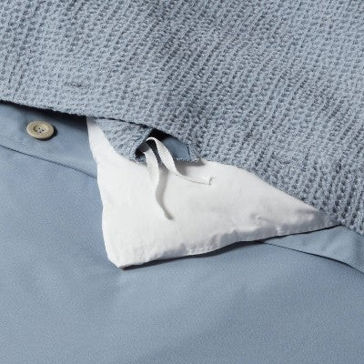 Washed Waffle Weave Duvet Cover & Sham Set - Threshold™