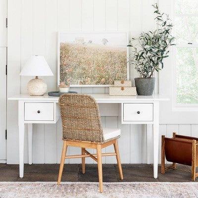 Juniper Woven Dining Chair With Cushion Natural - Threshold™ Designed With Studio McGee