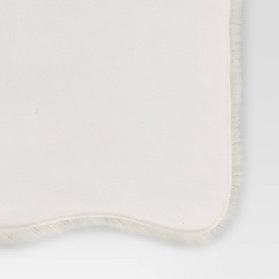 Faux Fur Pelt Throw Blanket Ivory - Threshold™