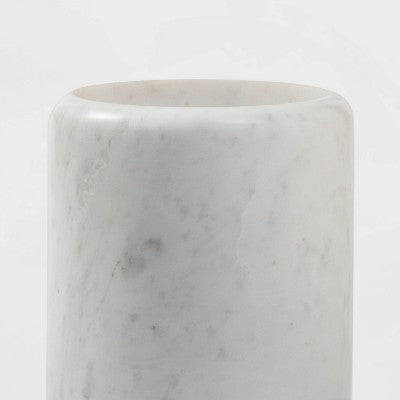 Marble Utensil Holder White - Threshold™: Off-White Kitchen Storage, Marble Kitchen Utensil Holder, 6.25" Height