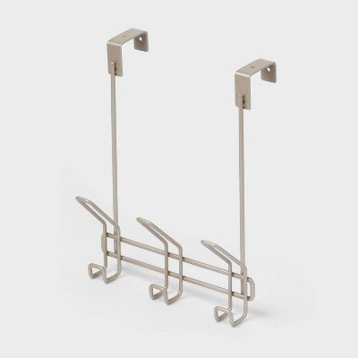 3 Over The Door Hook Silver - Threshold™