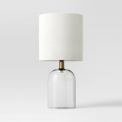 Glass Cylinder Mini Table Lamp With Open Base Clear - Threshold™