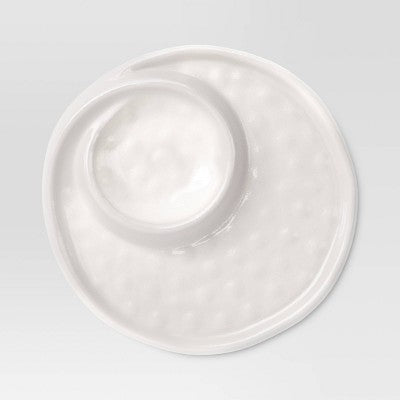 Coastal 14" Melamine Plastic Dip Bowl And Platter - Threshold™