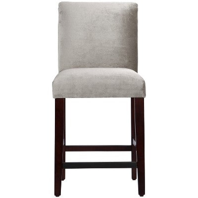 25" Velvet Parsons Counter Height Barstool Wood - Threshold™