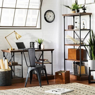 Wood File Holder Brown - Threshold™