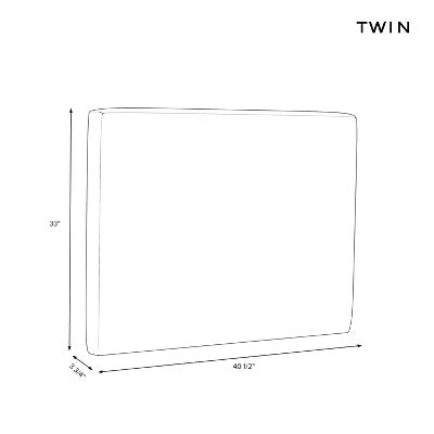 Twin Ryan Tufted Stick-on-the-Wall Dorm Headboard USB - Threshold™