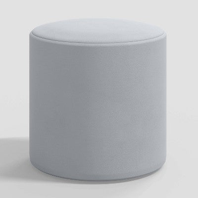  Round Thalia Ottoman In Velvet - Skyline Furniture