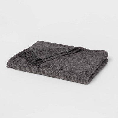  Woven Textural Striped Bed Throw - Threshold™