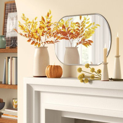  16" X 30" Pill Shape Frameless Mirror - Threshold™