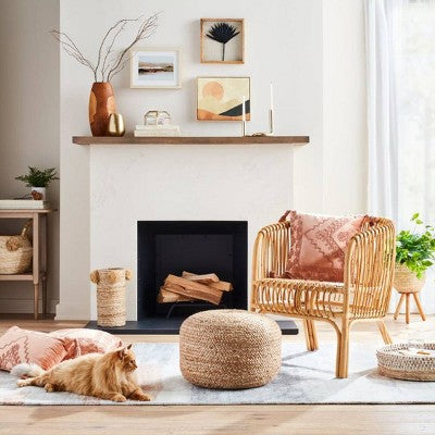  Gretna Narrow Console Table Natural - Threshold™