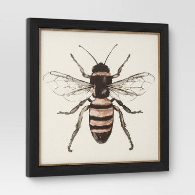  (3pk) 12" X 12" Bees Framed Wall Canvases - Threshold™