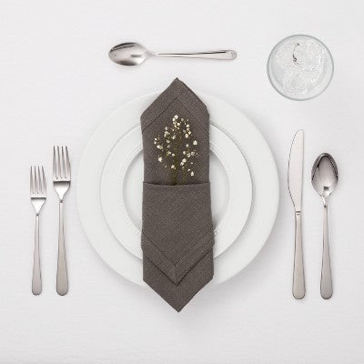  20pc Harrington Flatware Set Silver - Threshold™