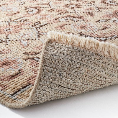  Rockland Hand Knotted Distressed Persian Style Rug Ivory - Threshold™ Designed With Studio McGee