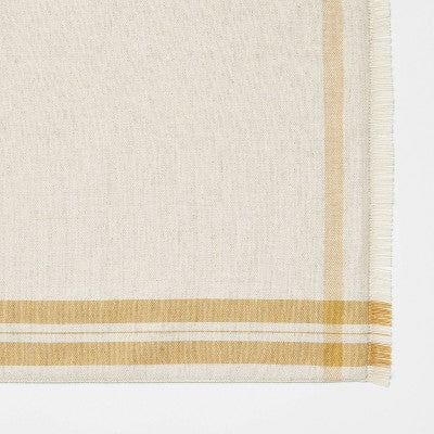  2pk Basket Tan Plaid Placemats - Threshold™ Designed With Studio McGee: Cotton & Linen, Rectangle, Machine Washable