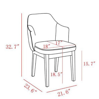  Kinston Curved Back Upholstered Dining Chair - Threshold™