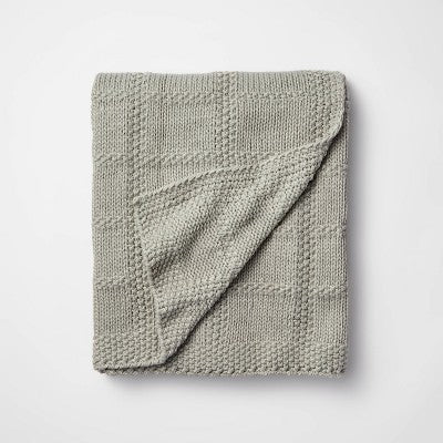  Grid Knit Throw Blanket - Threshold™ Designed With Studio McGee