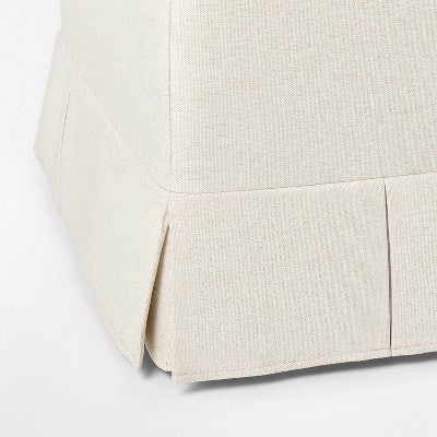  Box Pleat Upholstered Ottoman - Threshold™ Designed With Studio McGee