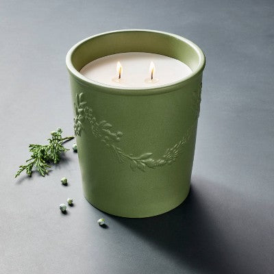  25oz Ceramic Candle Green - Threshold™ Designed With Studio McGee